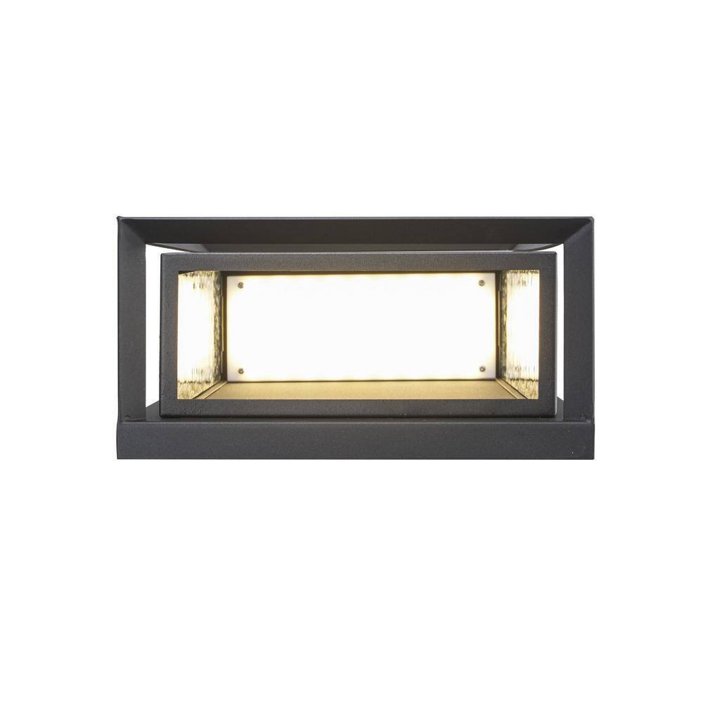 Bel Air Lighting Steelwater 23 in. Black LED Outdoor Wall Light Fixture