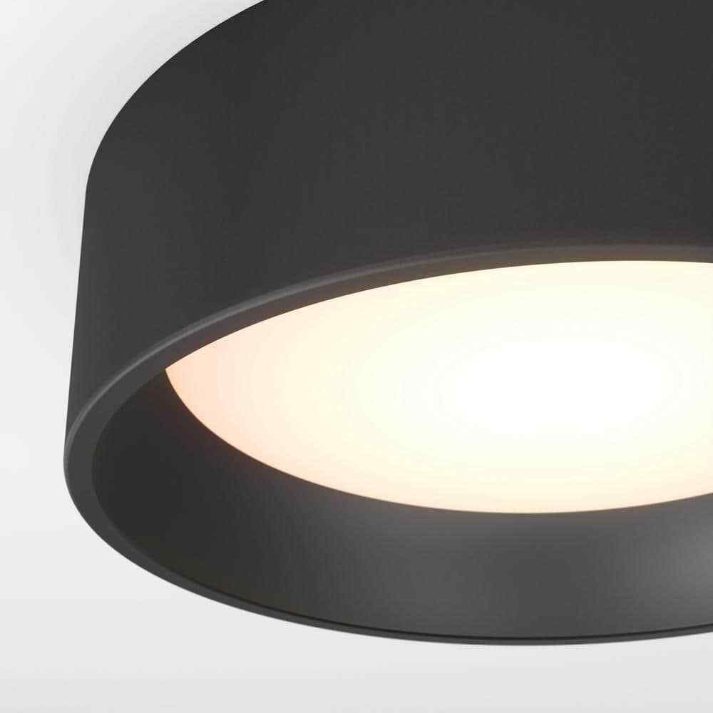 Artika Alton Modern Black LED 3 CCT Flush Mount Ceiling Light Fixture