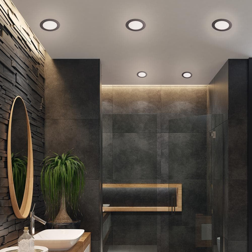 Commercial Electric Ultraslim LED Recessed Kit Alloy Matte Black 12W 12V 6"