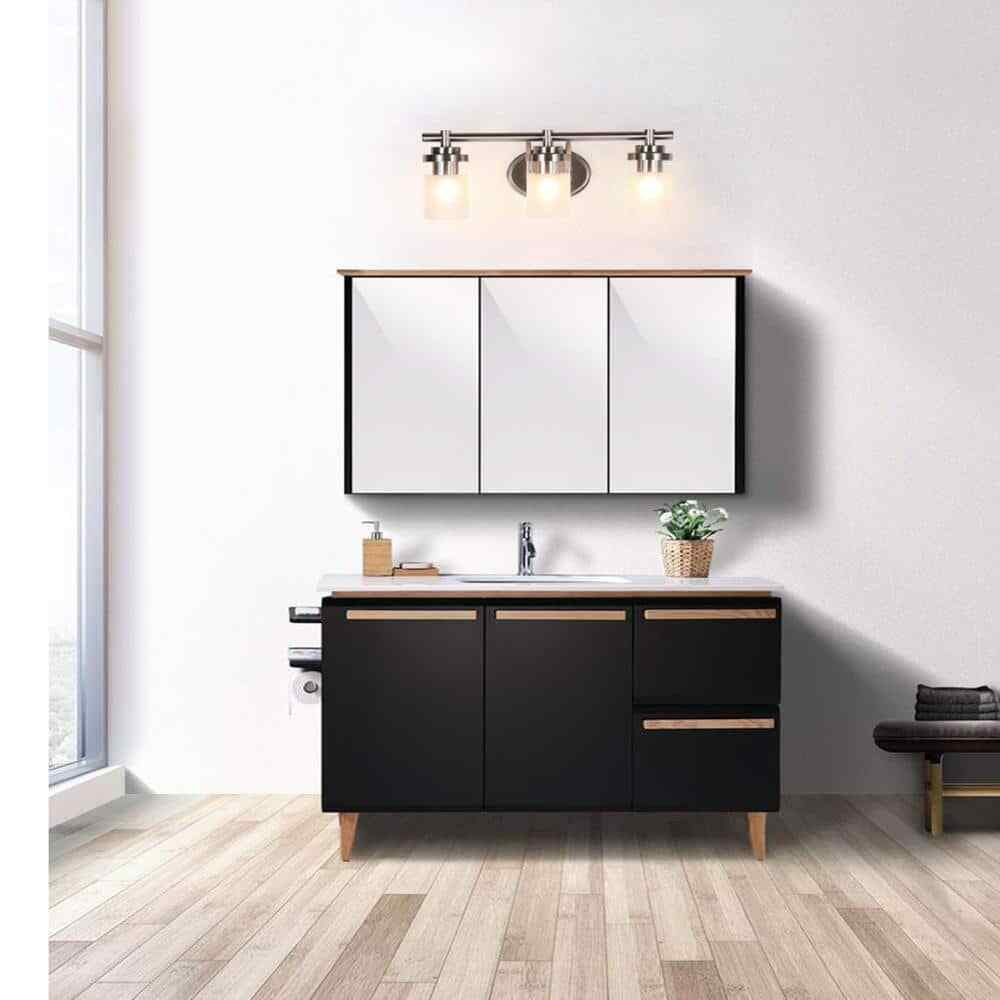 Cedar Hill 3-Light Silver Vanity Light 412305
