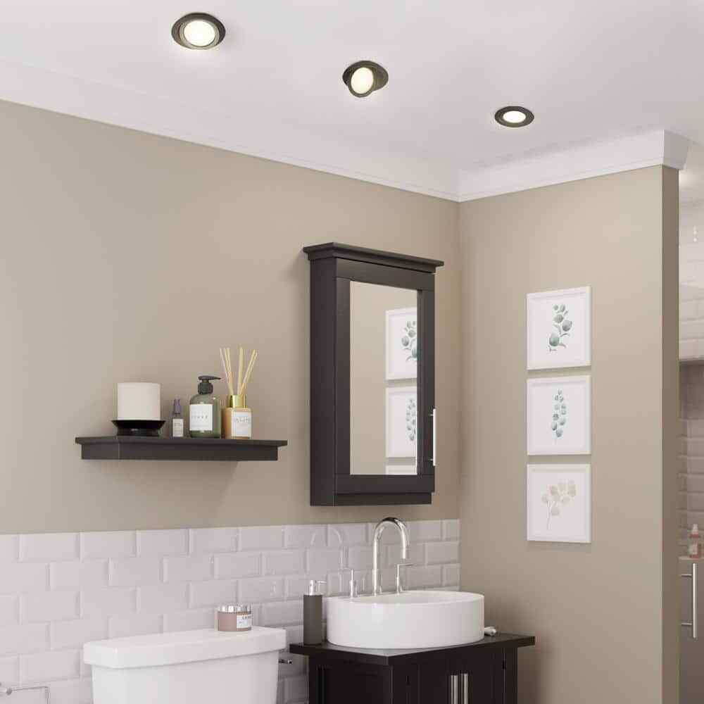 CE Directional Integrated LED 6 in Round Adj Color Temp Canless Recessed Light