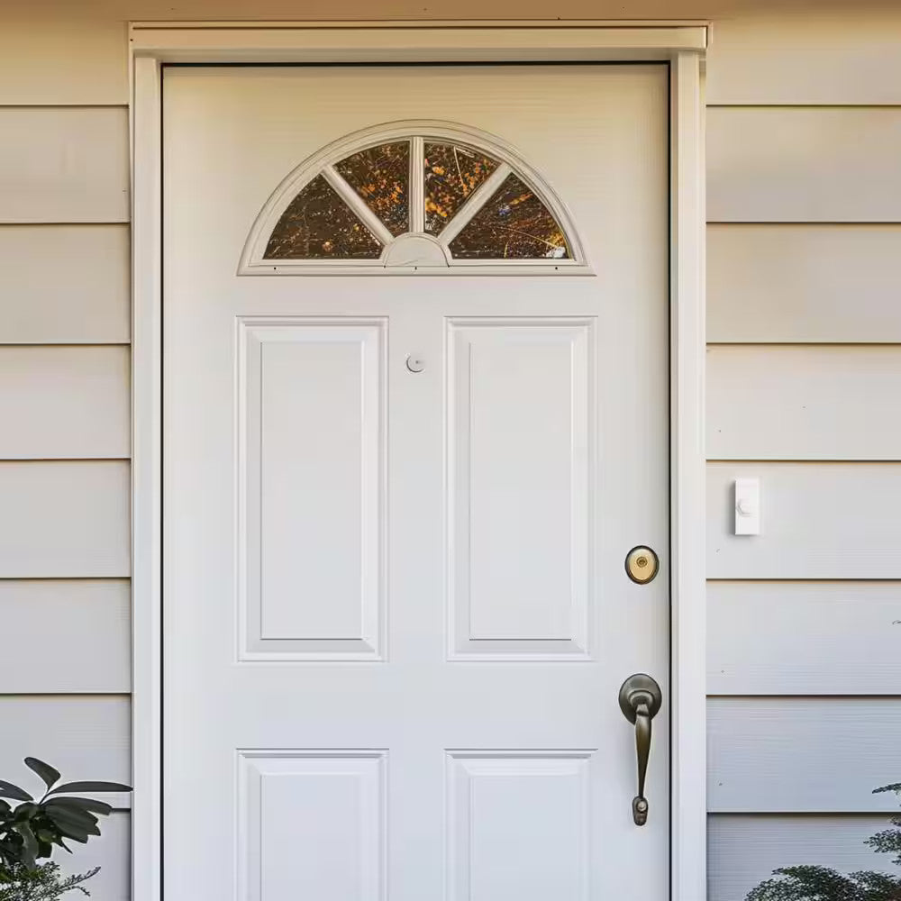 Defiant Wireless Plug-In Doorbell Kit with White Insert and 1 Push Button White