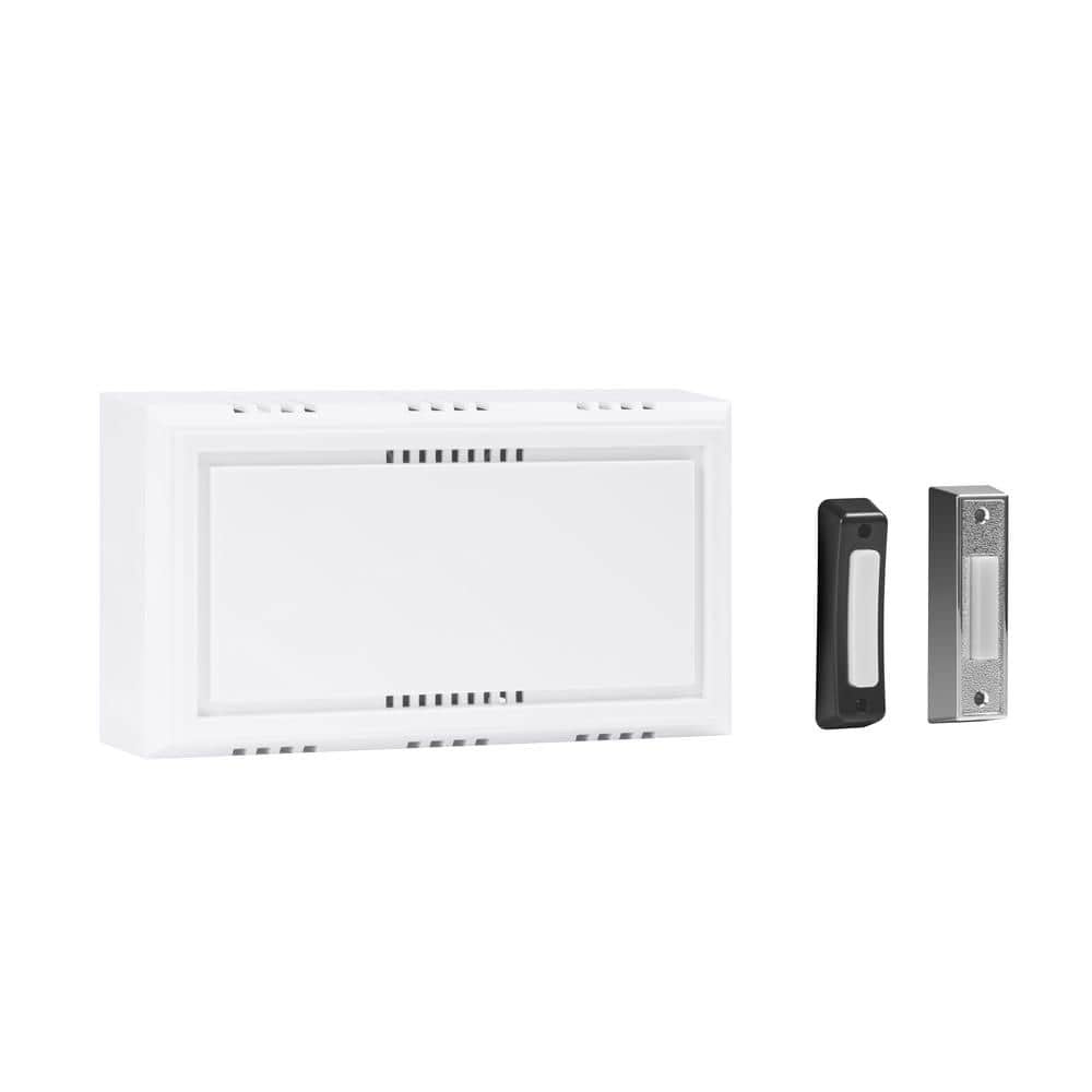 Defiant Wired Deluxe Contractor Doorbell Kit with 2 Wired Push Buttons