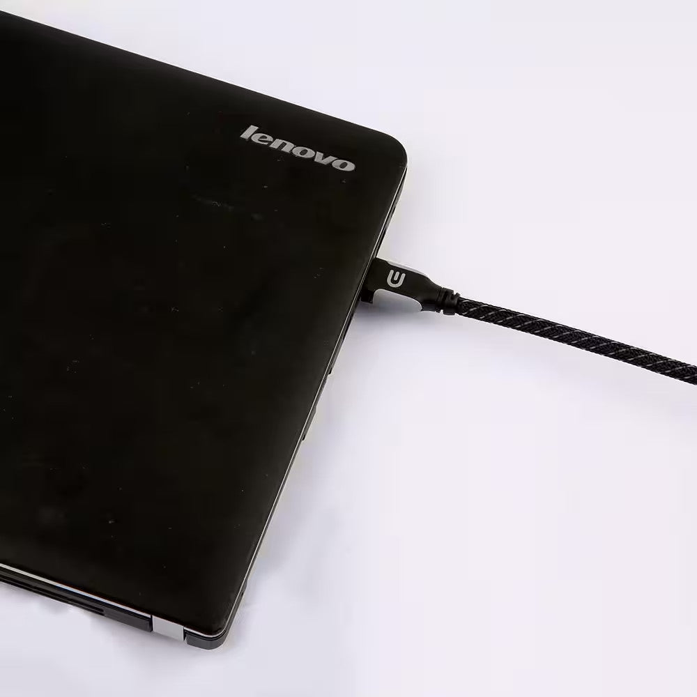 Commercial Electric 6 ft. Deluxe HDMI Cable Gold Plated HD0856, Braided Black