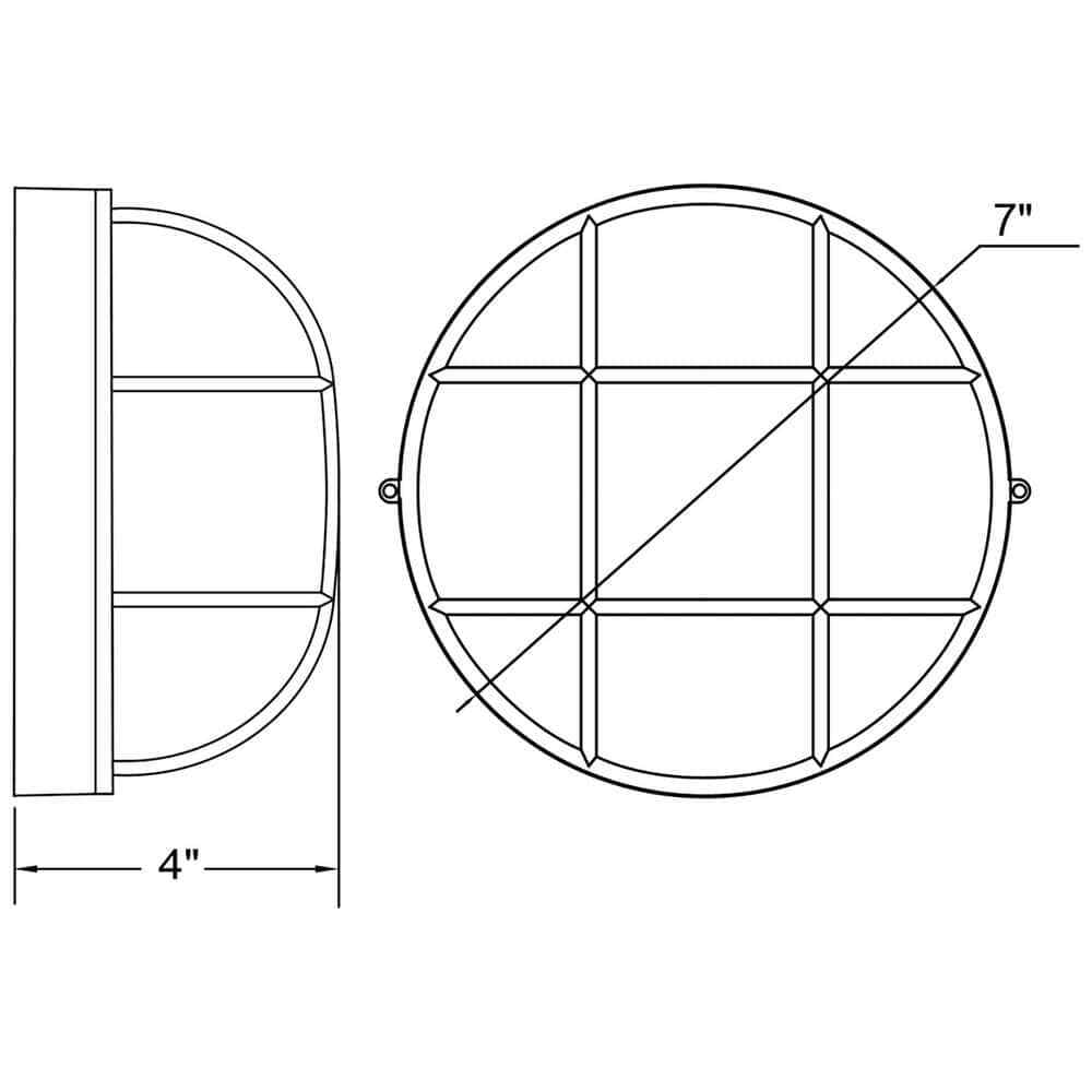 Access Lighting Nauticus White Outdoor Bulkhead Light w/ Frosted Glass Shade
