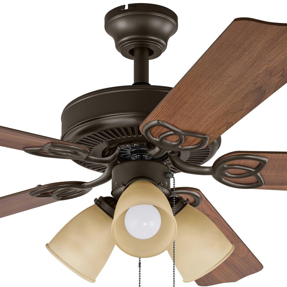 Brookhurst 52 in. LED Indoor Oil Rubbed Bronze Ceiling Fan with Light Kit