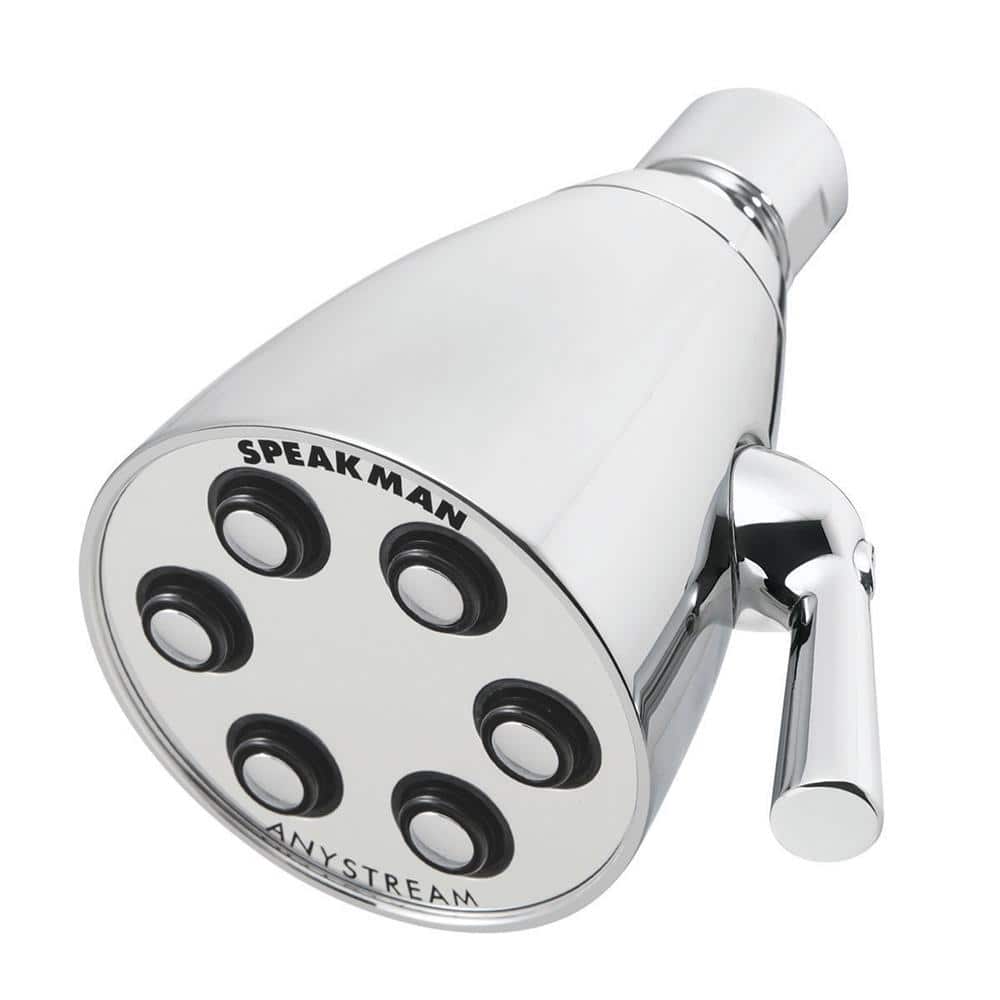 Speakman 3-Spray Patterns w/ 2.5 GPM 2.75 in. Wall Mount Fixed Showerhead Chrome