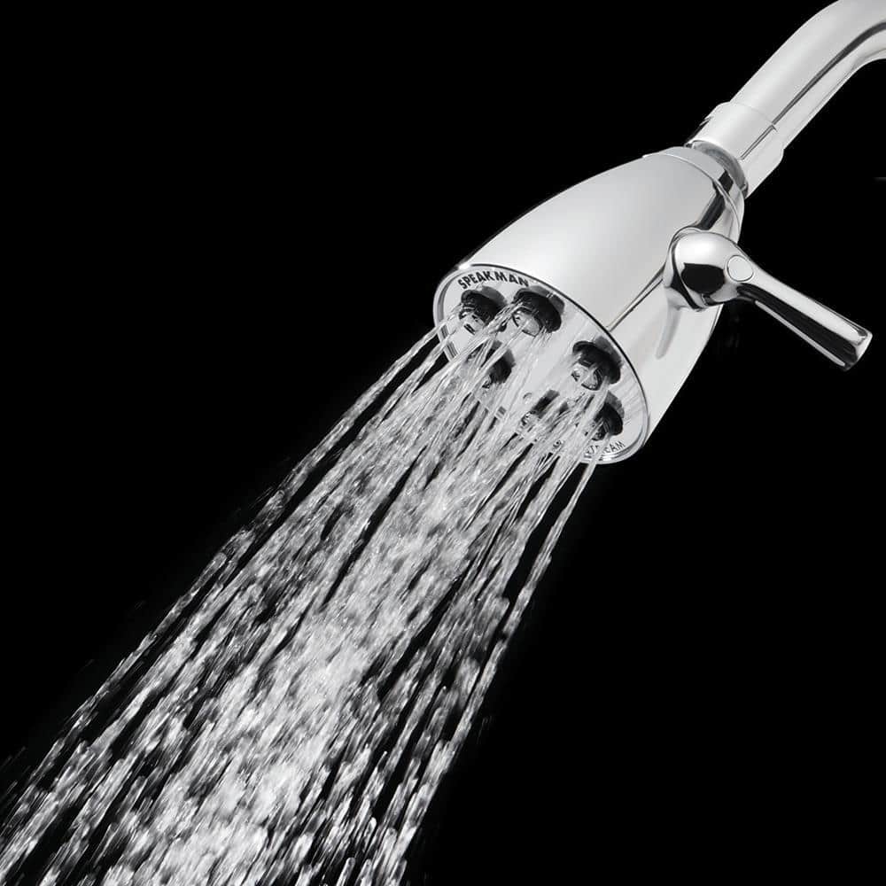 Speakman 3-Spray Patterns w/ 2.5 GPM 2.75 in. Wall Mount Fixed Showerhead Chrome