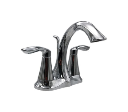 MOEN Eva 4 in. Centerset 2-Handle High-Arc Bathroom Faucet in Chrome 6410