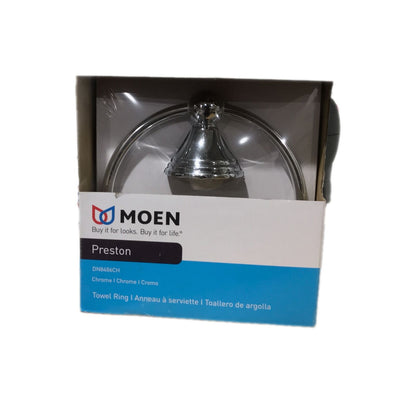 MOEN Preston Towel Ring in Chrome DN8486CH