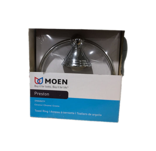 MOEN Preston Towel Ring in Chrome DN8486CH