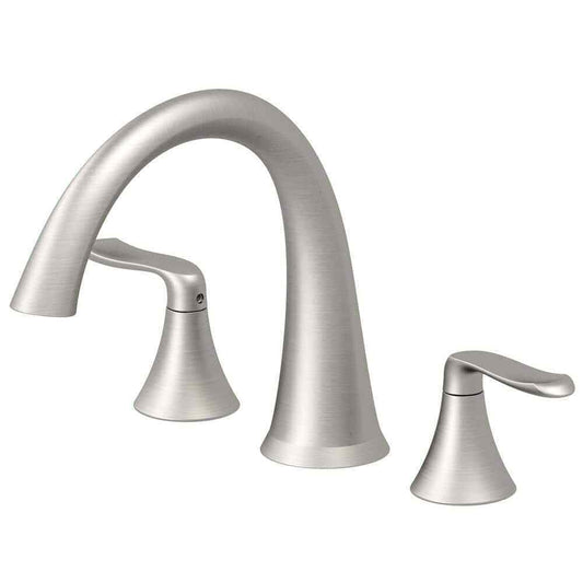 JACUZZI PICCOLO 2-Handle Deck Mount Roman Tub Faucet in Brushed Nickel MX22826