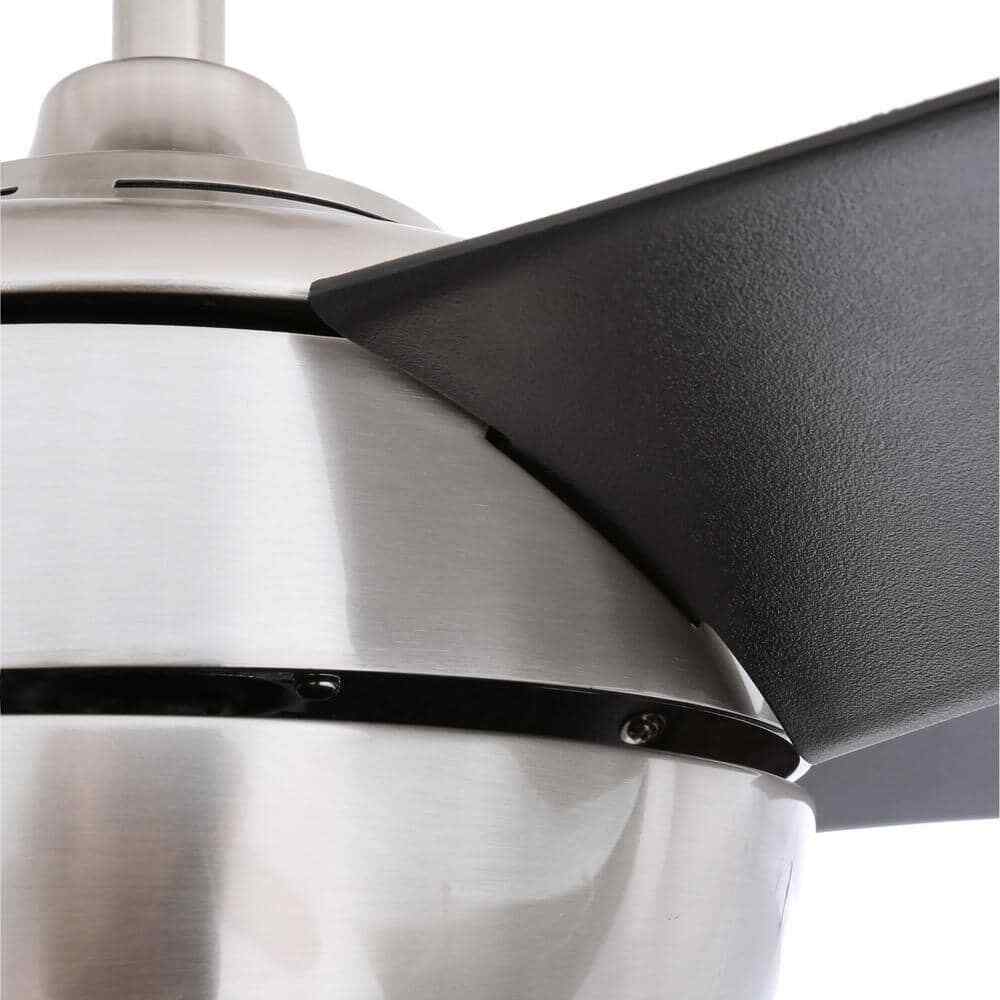 Home Decorators Windward IV 52 in. Indoor LED Brushed Nickel Ceiling Fan