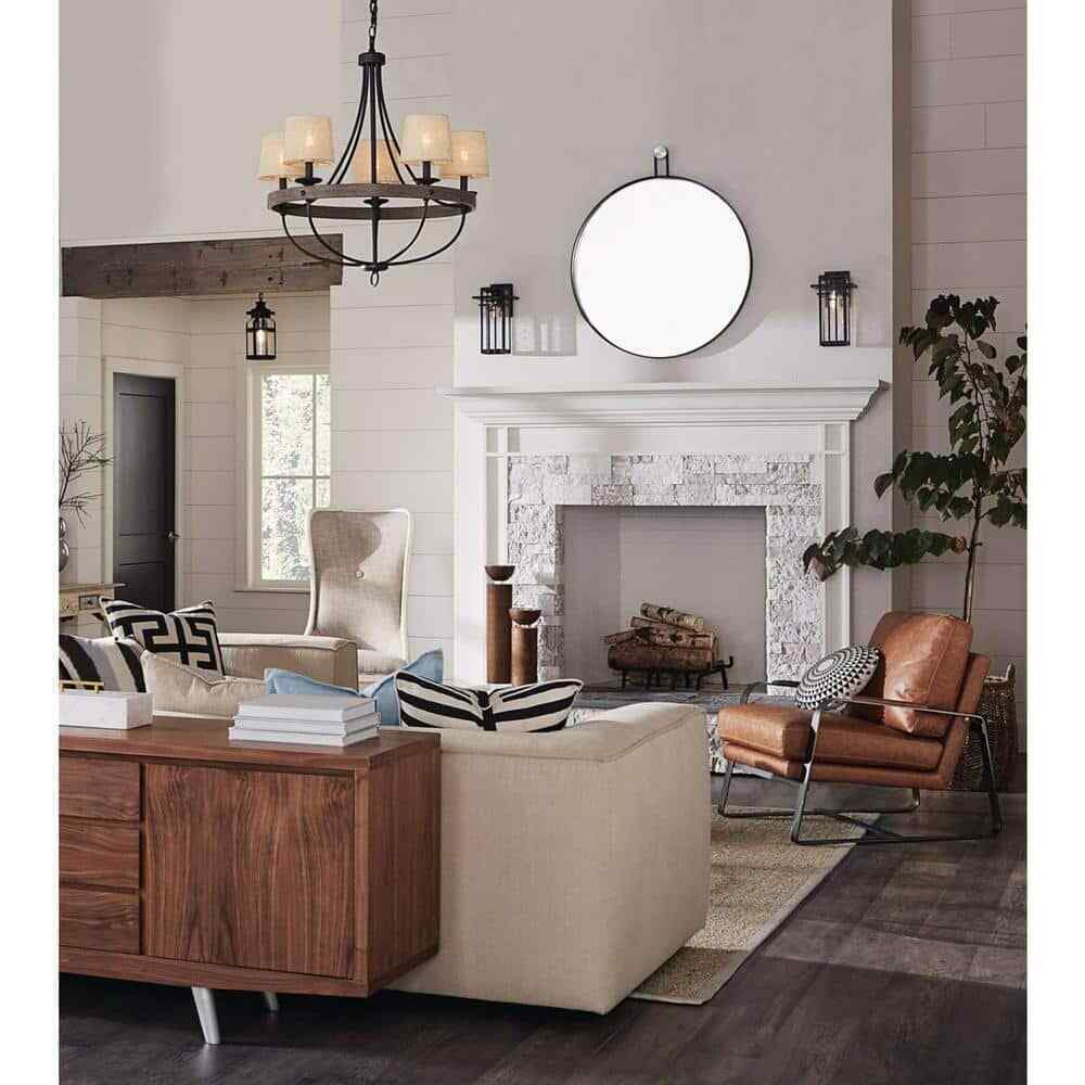 Progress Lighting Boxwood Antique Bronze Clear Seeded Glass Wall Lantern Light