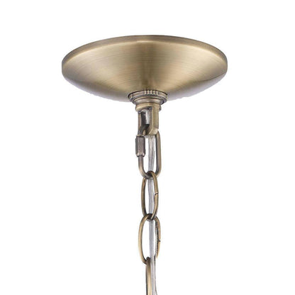 Home Decorators Weyburn 6-Light Brushed Brass Farmhouse Chandelier Light Fixture