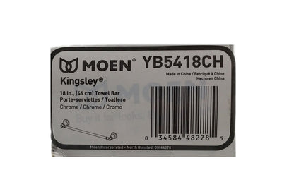 MOEN Kingsley 18 in. Towel Bar in Chrome YB5418CH