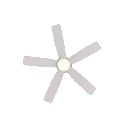 Breezism Eudora 52 in. LED Indoor White Ceiling Fan with Remote 52X2384L-MWH