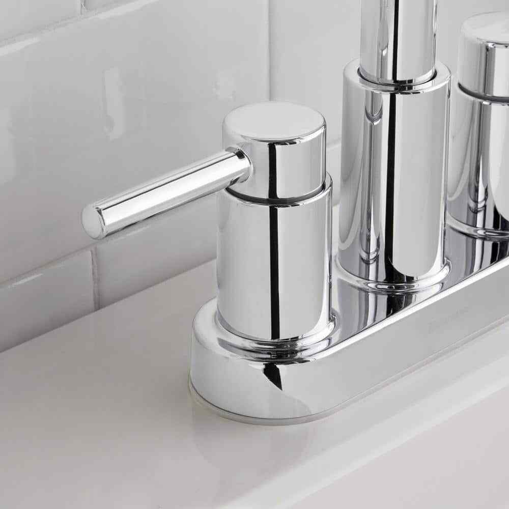 Glacier Bay Dorind 4 in. Centerset High-Arc Bathroom Faucet in Chrome
