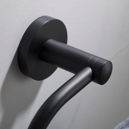 KRAUS Elie Bathroom Towel Ring in Matte Black KEA-18825MB