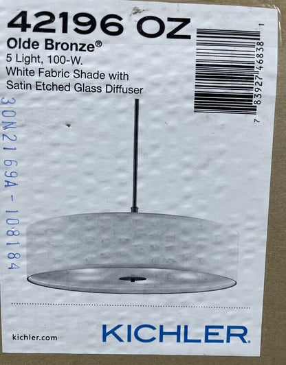 KICHLER 5-Light Olde Bronze Transitional Kitchen Pendant Hanging Light