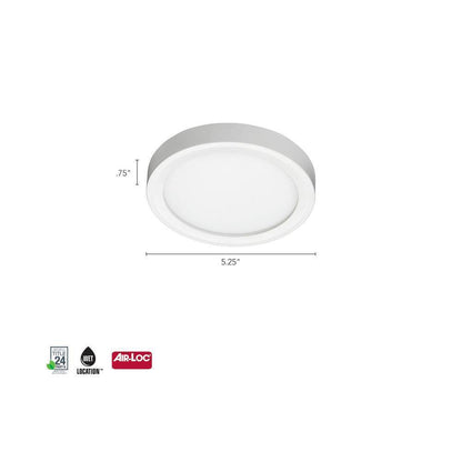 Juno JSF Slimform 10-Watt White Integrated LED Ceiling Light Flush mount