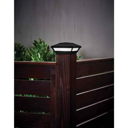 Hampton Bay Low Voltage Black Integrated LED 4x4 and 6x6 Deck Post Light 62944
