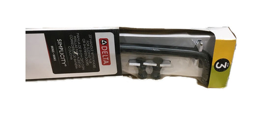 Delta Simplicity 20 in. Shower and Bathtub Door Handle and Knobs, 3-Pieces