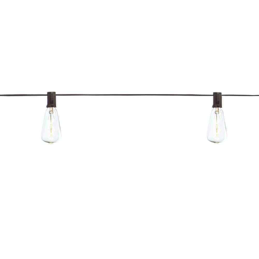 Hampton Bay 10 ft. Light Line Voltage Incandescent String Light (10-Heads)
