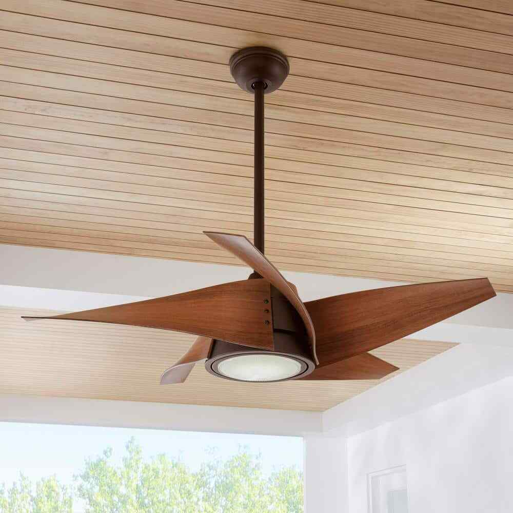 Home Decorators Broughton 42 in. LED Espresso Bronze Ceiling Fan Remote Control