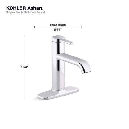 KOHLER Ashan Single Hole Single-Handle Bathroom Faucet in Polished Chrome