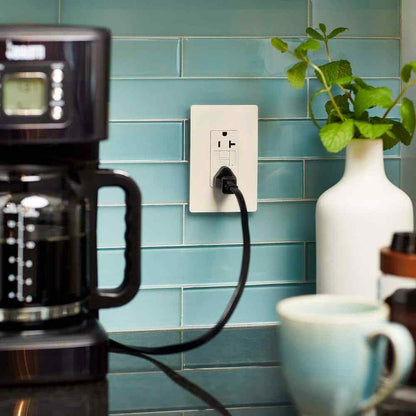 Legrand radiant 20 Amp 125-Volt Tamper Resistant GFCI Duplex Outlet Light Almond