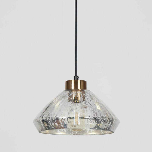 LNC Modern Farmhouse 1-Light Black and Polished Brass Island Pendant Light