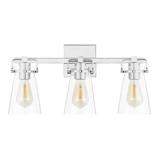 Home Decorators Collection Stonedale 20 in. 3-Light Chrome Vanity Light HDLI007