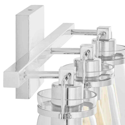 Home Decorators Collection Stonedale 20 in. 3-Light Chrome Vanity Light HDLI007