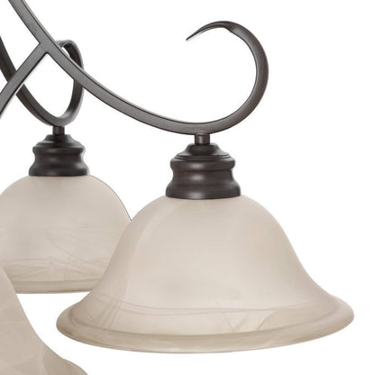 Golden Lighting Lancaster Collection 5-Light Rubbed Bronze Chandelier Light