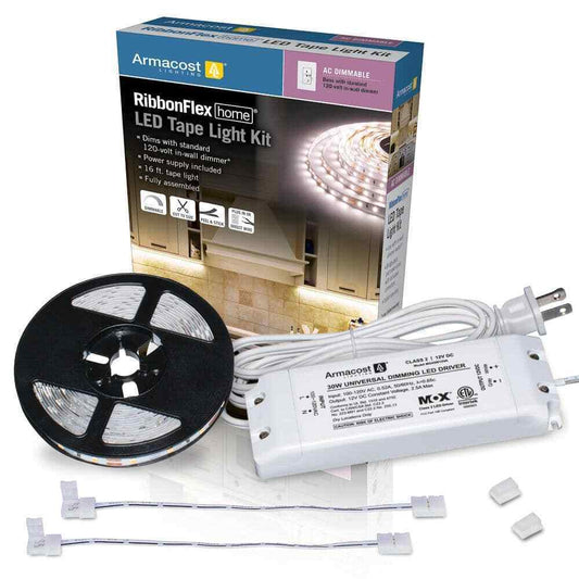 Armacost Lighting RibbonFlex Home 16 ft. AC Dimmable LED Tape Light Kit