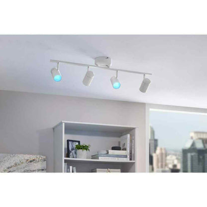 Hampton Bay Crosshaven 4-Light LED Track Ceiling Light Kit Powered by Hubspace