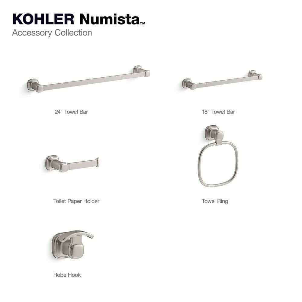 KOHLER Numista 18 in. Towel Bar in Brushed Nickel R30661-BN