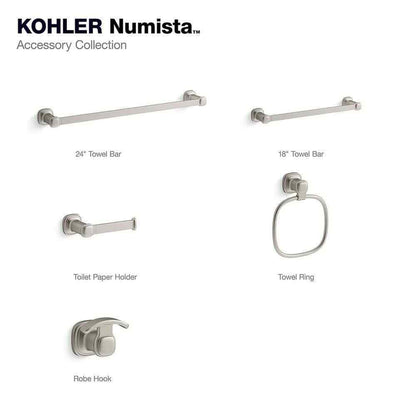 KOHLER Numista 18 in. Towel Bar in Brushed Nickel R30661-BN