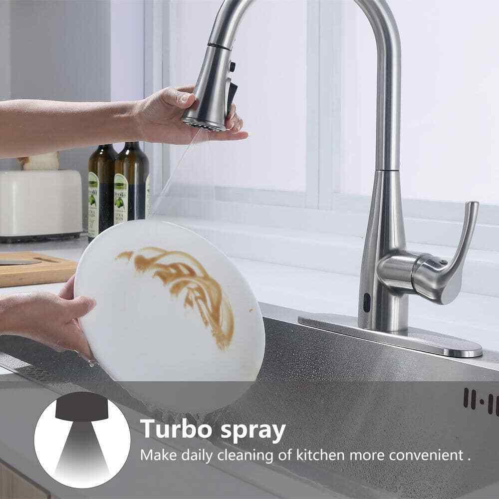 Glacier Bay Marcie Pull Down Touchless Kitchen Faucet in Stainless Steel