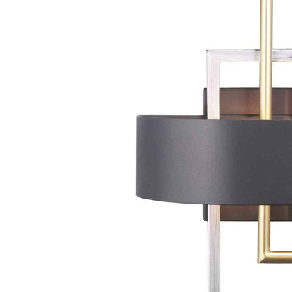 Progress Lighting Adagio Collection 2-Light Black and Gold Modern Wall Sconce