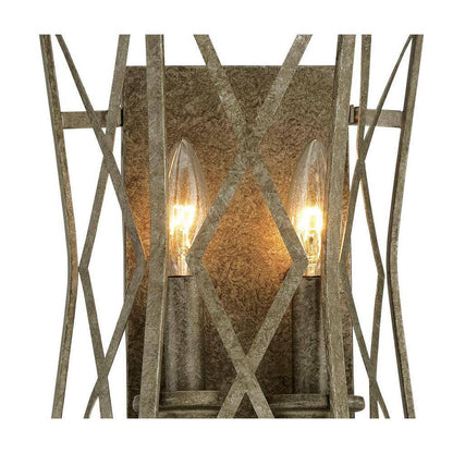 Millennium Lighting 2-Light Antique Silver Mini Pendan Wall Lightt