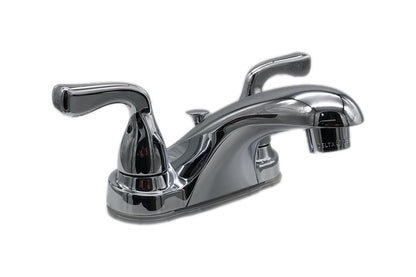 Delta Foundations 4 in. Centerset 2-Handle Bathroom Faucet in Chrome