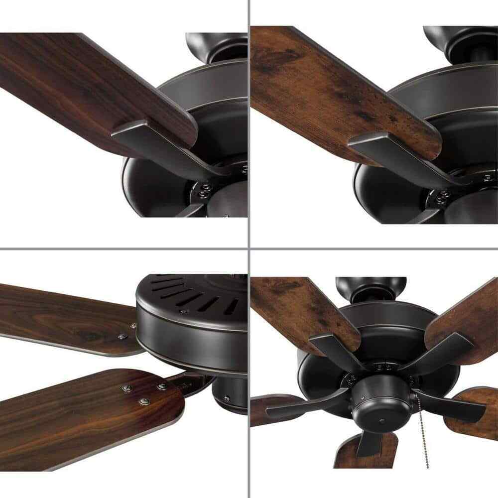 Progress Lighting AirPro 52 in. Antique Bronze AC Motor Transitional Ceiling Fan