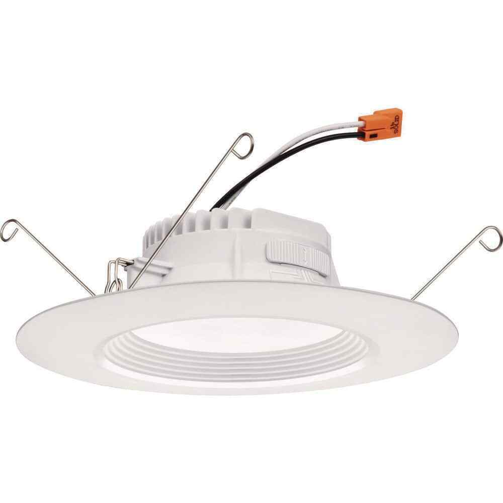 Juno RetroBasics 5/6 in. CCT LED Retrofit White Recessed Light Trim 6-Pack