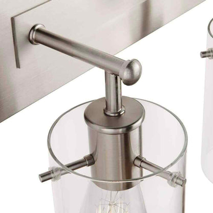 Hampton Bay Regan 29.13 in. 4-Light Brushed Nickel Bathroom Vanity Light