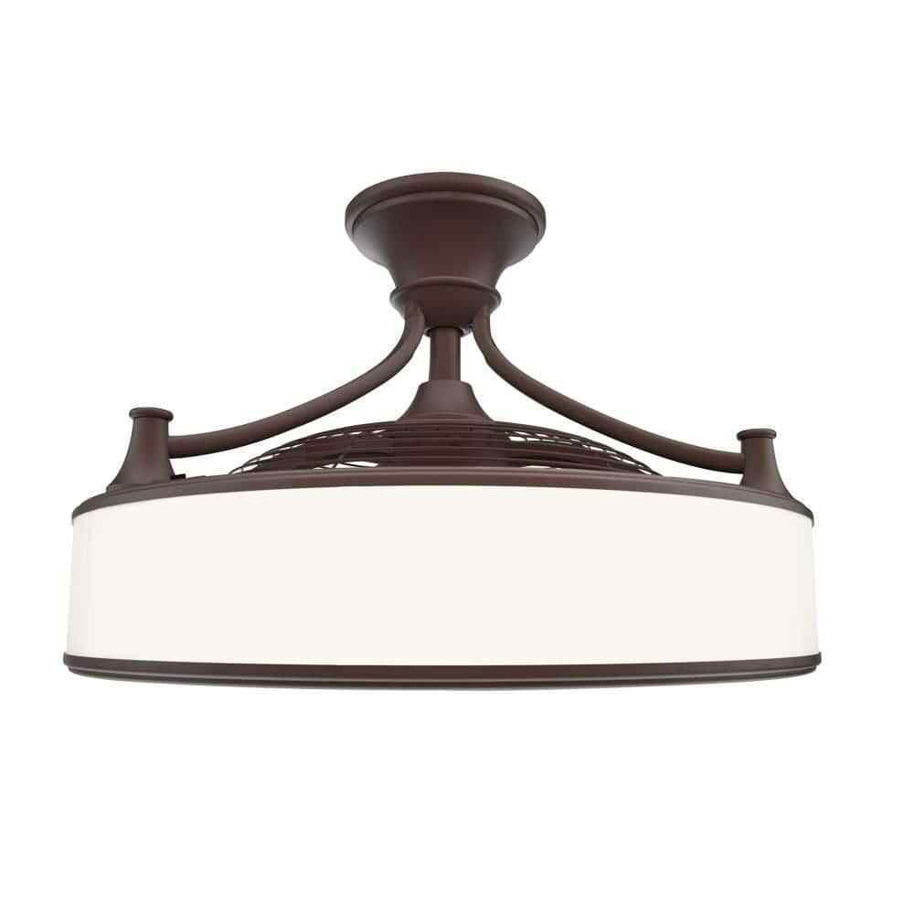 Home Decorators Windara 22 in. LED Indoor/Covered Outdoor Bronze Ceiling Fan