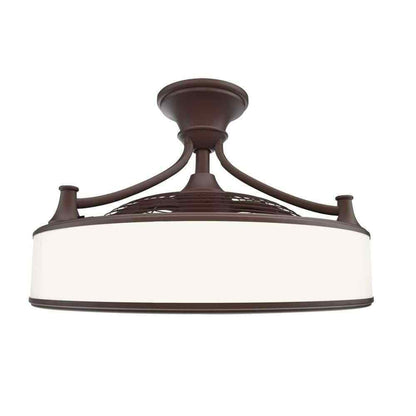 Home Decorators Windara 22 in. LED Indoor/Covered Outdoor Bronze Ceiling Fan