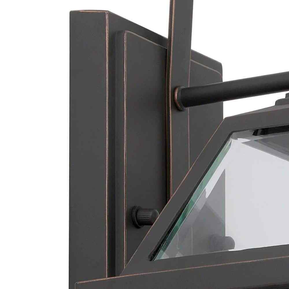 Luminosa Glenneyre 7-3/4''W Exterior Wall Lantern Bronze Finish Clear Glass
