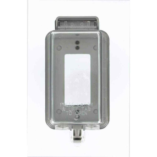 Leviton 1-Gang Decora/GFCI Device While-In-Use Outdoor Cover Clear 5977-DCL